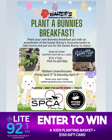 Bunnies Breakfast - Enter to Win a Kids Planting Basket + $150 Gift Card